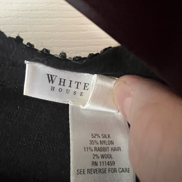 White House black market, embellished wool blend shrug size small - Picture 4 of 4